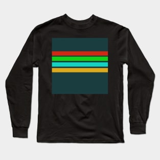 minimalist abstract stripe pattern Long Sleeve T-Shirt